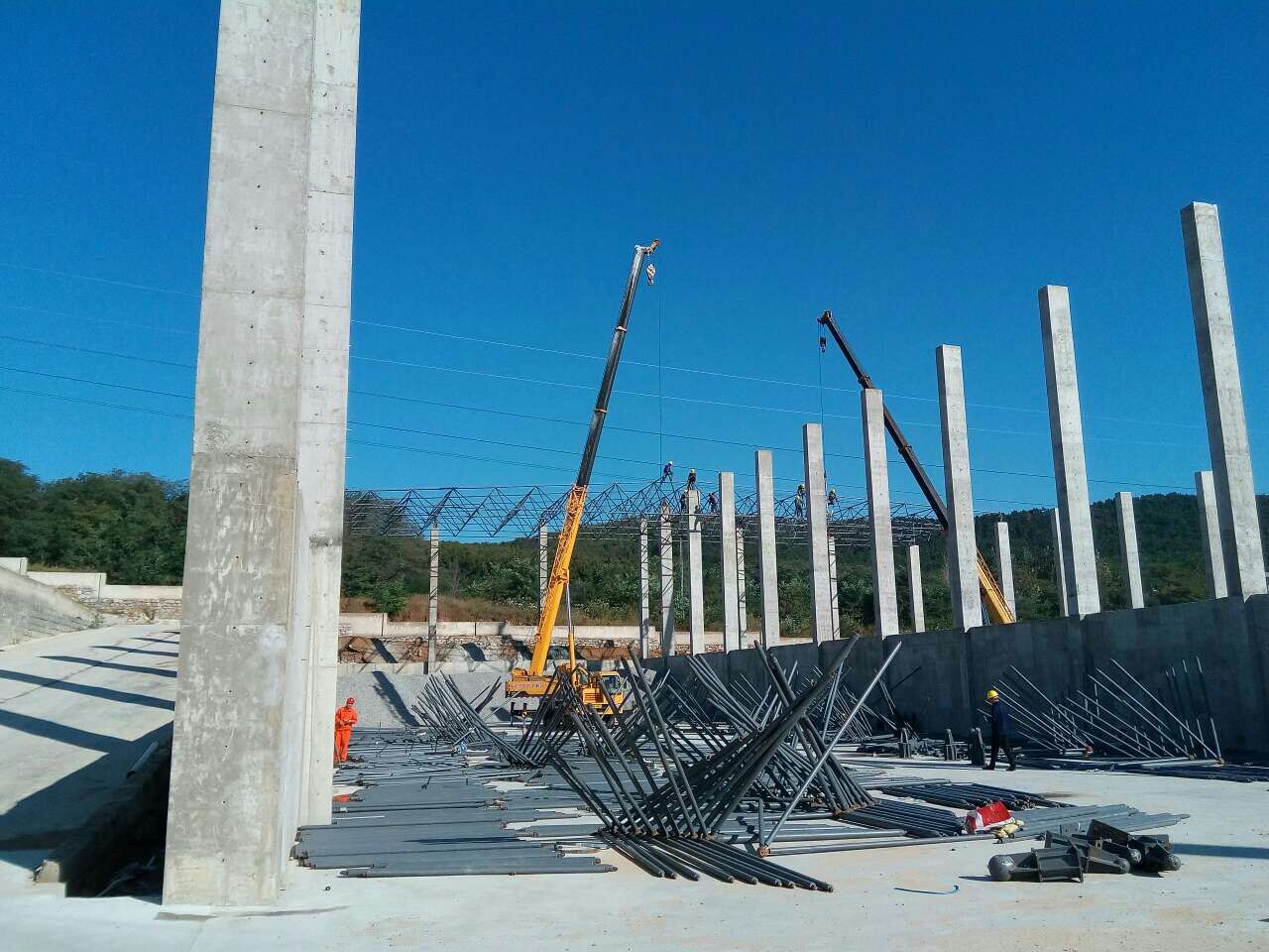 桂平威海搅拌站网架